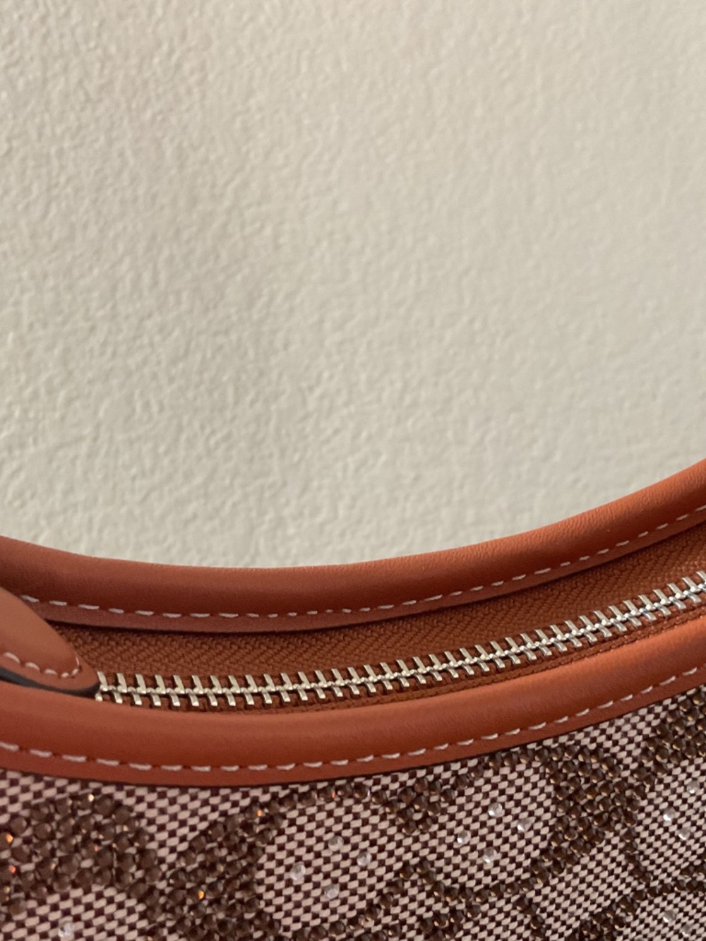 Coach Crystal Signature Jacquard Hamptons Hobo - Picture 8 of 16
